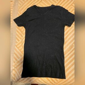Versace black cotton man's stretchy t-shirt. Size X/L, (fits Smaller)
